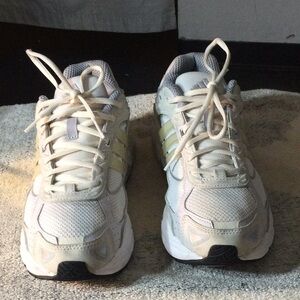 Adidas White and Cream Sneakers